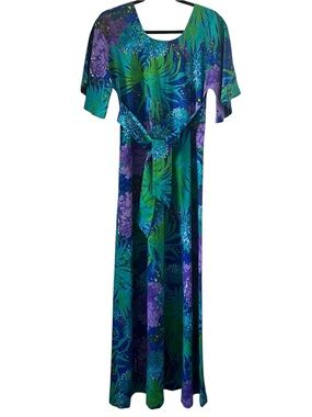 Vintage Two Potato Of Laguna Beach Tropical Hawaiian Floral Dress